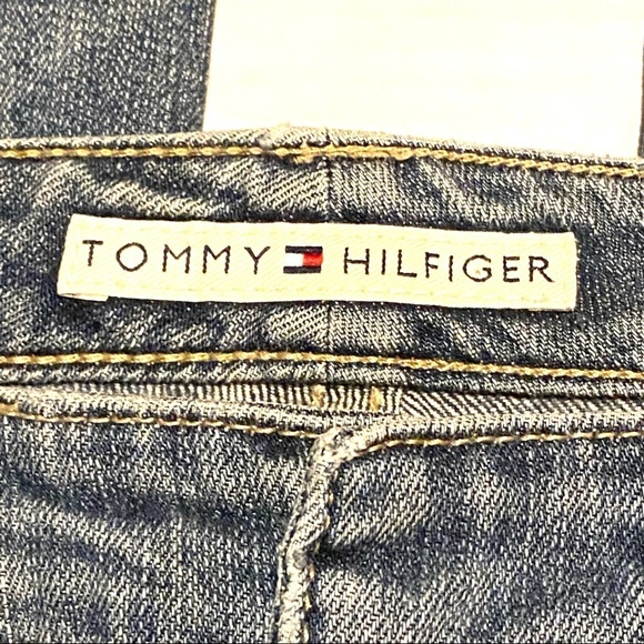 Tommy Hilfiger Y2K Raw Hem Bootcut Light Wash Denim Jeans Women's 4 - Picture 2 of 7